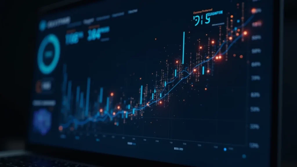 Digital dashboard highlighting vital 4% focus for business growth