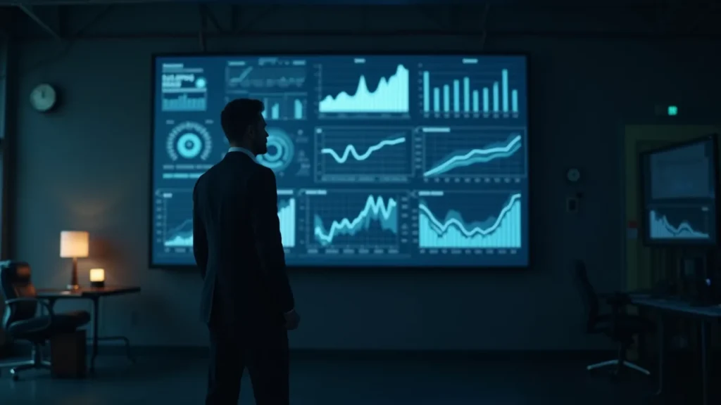 stag__the-180-day-business-transformation-roadmap-from-complexity-to-concentrated-excellence Business leader analyzing data on a large screen during transformation process
